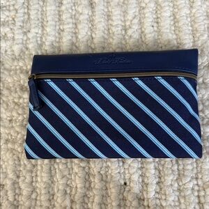 Brooks Brothers Blue Striped Toiletry Bag